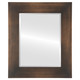 Beveled Mirror - Ashland Rectangle Frame - Rubbed Bronze