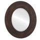 Beveled Mirror - Tribeca Oval Frame - Rubbed Bronze