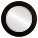 Beveled Mirror - Avenue Round Frame - Rubbed Bronze