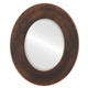 Beveled Mirror - Boulevard Oval Frame - Rubbed Bronze