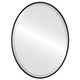 Singapore Framed Oval Mirror - Matte Black