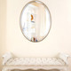 Lifestyle 2 - Singapore Framed Oval Mirror - Gold Spray