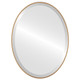 Singapore Framed Oval Mirror - Gold Spray