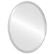 Singapore Framed Oval Mirror - Silver Spray