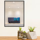 Lifestyle 1 - Singapore Framed Rectangle Mirror - Matte Black