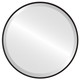 Singapore Framed Round Mirror - Matte Black