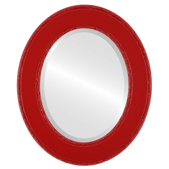 Decorative Red Oval Mirrors from $127 | Free Shipping