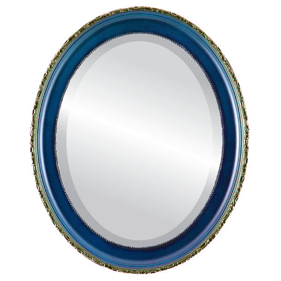 Antique Blue Oval Mirrors from 136 Free Shipping