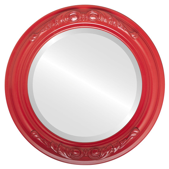 Antique Red Round Mirrors from $136 | Free Shipping