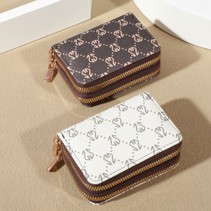 Chic Vintage Zippered Card Holder Wallet for Women - Secure Multi-Card Slots, Fashionable Faux Leather with Coin PurseLuxurious Chic Vintage Zippered Card Holder Wallet for Women - Secure Multi-Card Slots, Fashionable Faux Leather with Coin PurseLuxurious