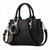 Embroidery Messenger Bags Women Leather Handbags Bags for Women Sac a Main Ladies hair ball Hand Bag