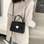 2024 Fashion PU Heart-shaped Metal Buckle Decoration Lady Handbag With Adjustable Strap Women Shoulder Bag For Commute Shopping