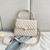 2024 Fashion PU Heart-shaped Metal Buckle Decoration Lady Handbag With Adjustable Strap Women Shoulder Bag For Commute Shopping