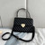 2024 Fashion PU Heart-shaped Metal Buckle Decoration Lady Handbag With Adjustable Strap Women Shoulder Bag For Commute Shopping