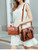 PU Women's Bag Four Piece Set Tassel Vintage Double Zipper Handheld One Shoulder Crossbody Bag