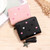 Women's Wallet Cute Tiny Heart Pattern PU Leather Card Bag For Ladies Short Wallet Small Change Wallet 2024