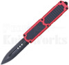 Titan Red D/A OTF Automatic Knife Carbon Fiber l Black Blade