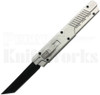 Delta Force Long Handle OTF Tanto Automatic Knife Silver