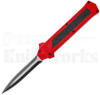 AKC F-16 D/A Two-Tone Dagger OTF Automatic Knife Red l For Sale