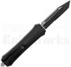 Delta Force D/A OTF Tanto Automatic Knife Black l Partially Serrated l For Sale