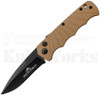 Delta Force Automatic Knife Coyote Aluminum l Black 440 l For Sale