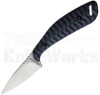Fox Edge Fixed Blade Neck Knife Black/Blue G-10 FE-005 l For Sale
