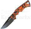 Brian Tighe & Friends Tighe Fighter Automatic Knife Orange/Black l For Sale