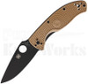 Spyderco Tenacious Lightweight Knife Tan C122PTNBK l For Sale