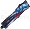 Delta Force Mini OTF Automatic Knife US Flag l Satin Tanto Blade