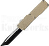 Lightning Tan D/A OTF Automatic Knife Two-Tone Tanto l For Sale