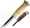Wood Jewel Fire Knife Fixed Blade Knife Curly Birch l 23JVS l For Sale