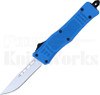 Delta Force Mini OTF Automatic Knife Blue l Satin Drop Point Blade