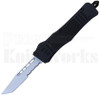 Delta Force Mini OTF Automatic Knife Black Satin Tanto Serrated l For Sale Delta Force Mini OTF Automatic Knife Black Satin Tanto Serrated l For Sale