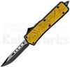 Delta Force Marijuana OTF Automatic Knife Gold l 2.75" Two-Tone l For Sale