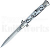 Frank B. 9" Switch Camo Stiletto Bayonet Automatic Knife l For Sale