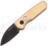 Pro-Tech Runt 5 Black Wharncliffe Automatic Knife Bronze l For Sale