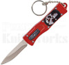 Delta Force Mini OTF Automatic Knife Red Punisher l 1.95" Satin Blade l For Sale