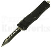 Delta Force BA Mini OTF Tanto Automatic Knife Black l Two-Tone Blade l For Sale