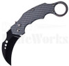 Delta Force Carbon Fiber Automatic Karambit Knife l Black Blade l For Sale