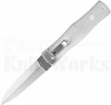 Mikov 241 Predator Leverlock Automatic Knife White l Pocket Clip l For Sale