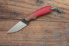 T.M. Hunt Hedgehog Fixed Blade Knife Natural/Red Micarta