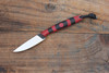 T.M. Hunt Bird & Trout Fixed Blade Knife Red/Black Micarta