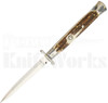 Frank B. 11" Stag Horn Italian Stiletto Swinguard Dagger l For Sale