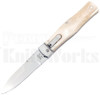 Mikov 241 Predator Leverlock Automatic Knife Camel Bone l For Sale