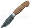 Tony Mont Custom Fixed Blade Knife Curly Maple l For Sale