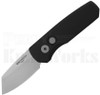 Pro-Tech Runt 5 Automatic Knife Black l Stonewash Reverse Tanto l For Sale