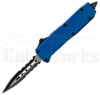 Delta Force OTF Automatic Knife Blue Tread l Two-Tone Serrated l For Sale