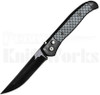 Armed Force Tactical Carbon Fiber Automatic Knife l Black Blade l For Sale