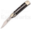 Hubertus Springer 5.75" Leverlock Automatic Knife Ebonywood l For Sale