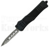 Delta Force Automatic Knife Black l Damascus Blade l For Sale